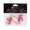 Cupcake Toppers Couronnes Roses (x12) Cupcake Toppers Couronnes Roses (x12)