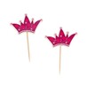 Cupcake Toppers Couronnes Roses (x12)