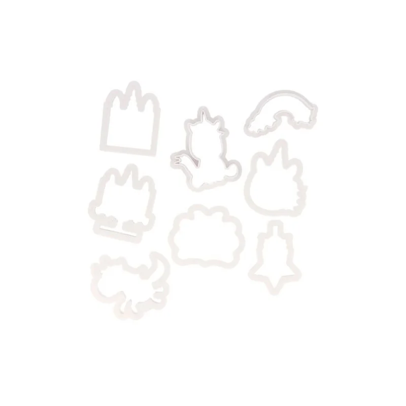 Découpoirs licorne assortis (x8)