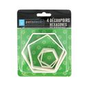 Découpoirs Hexagones assortis Patisdécor (x4)