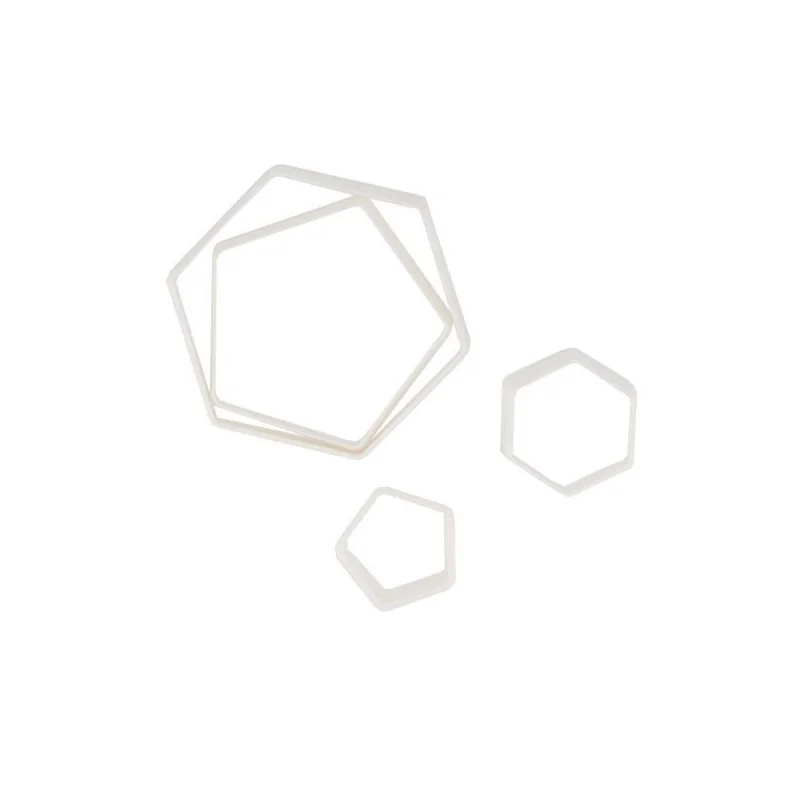 Découpoirs Hexagones assortis Patisdécor (x4)