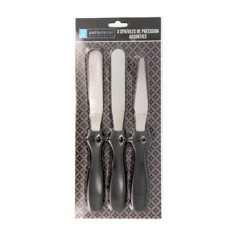 3 spatules de précision assorties Patisdécor