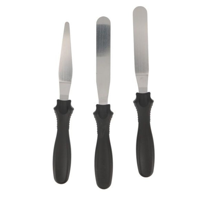 Spatule patisserie coudée lame inox 15 cm - Patisdécor