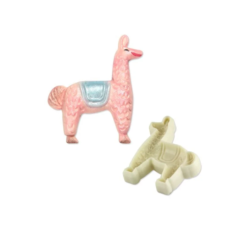Découpoirs relief Licorne et Lama (x2)