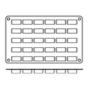 Moule silicone 30 mini blocs Moule silicone 30 mini blocs