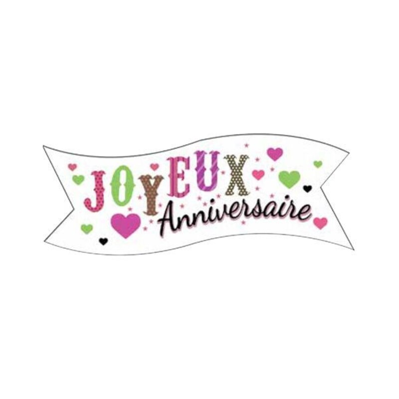 Une banderole Joyeux Anniversaire en CADEAU 