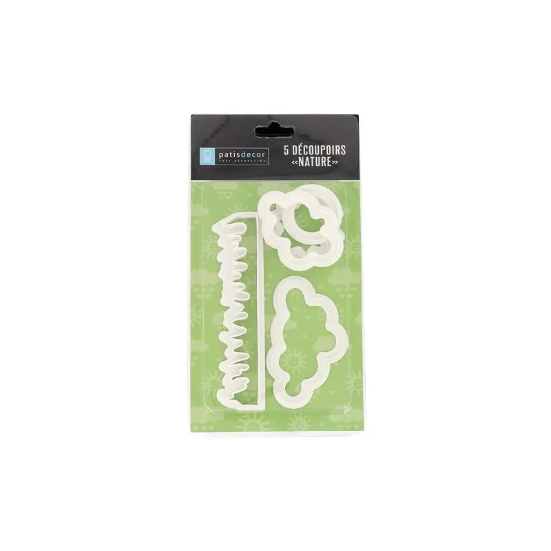Découpoirs Nature assortis Patisdécor (x5)