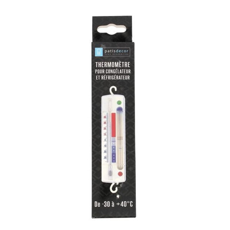 Thermomètre frigo et congélateur -30°C +40°C Patisdécor