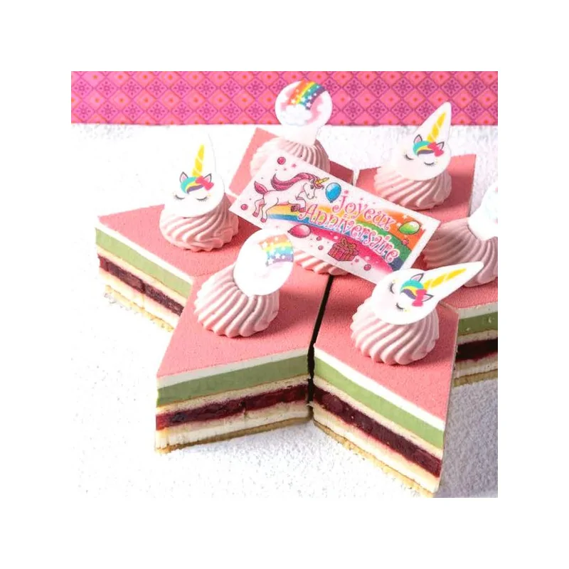 Piques Licornes azyme assorties