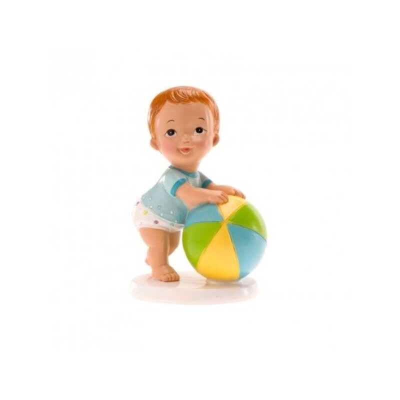 Sujet De Bapteme Bebe Garcon Avec Ballon Cerf Dellier