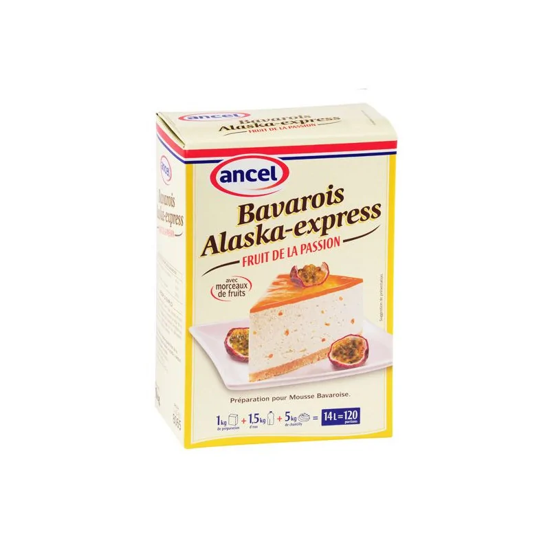 Préparation bavarois fruits de la passion Alaska 1 kg