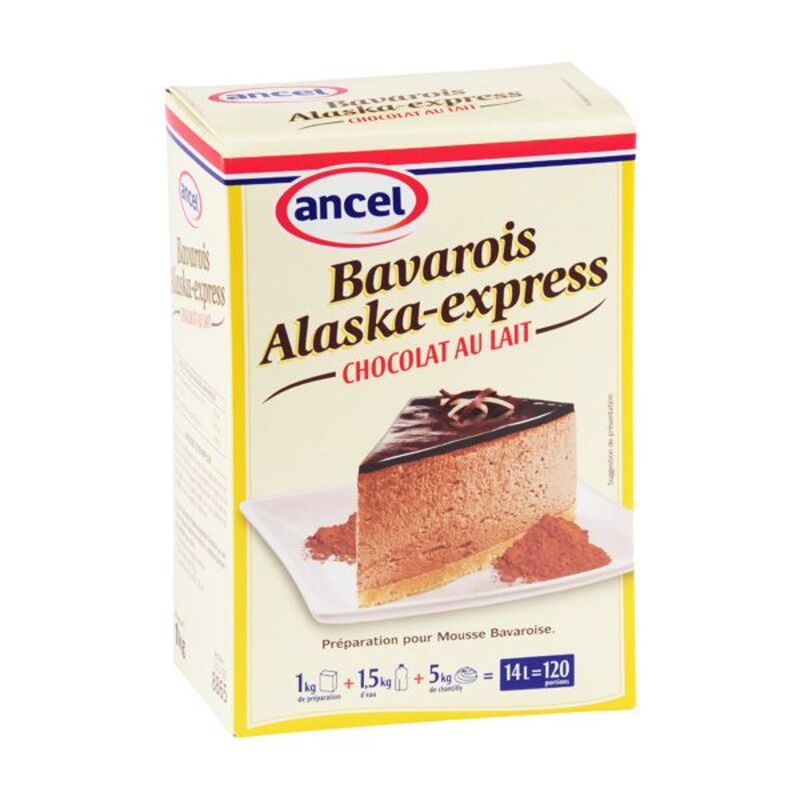 Preparation Bavarois Chocolat Au Lait Alaska 1 Kg Ancel Cerf Dellier