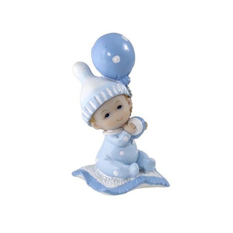 Sujet De Bapteme Bebe Garcon Assis Ballon 3 Cm Cerf Dellier