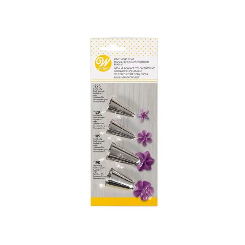 Ensemble de 4 douilles à fleurs Wilton