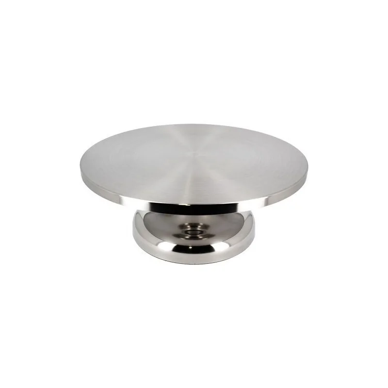 Plateau tournant pro pour gâteau en inox Patisdecor