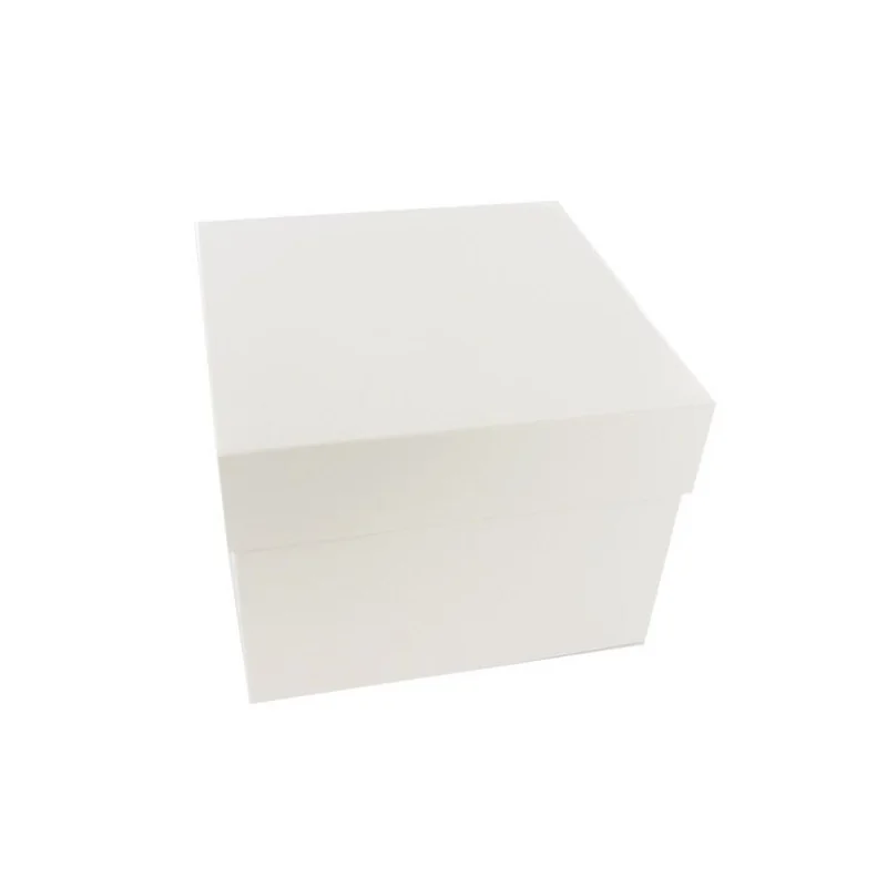 Boîte à gâteau blanche 18 x 18 x H 20 cm Patisdécor