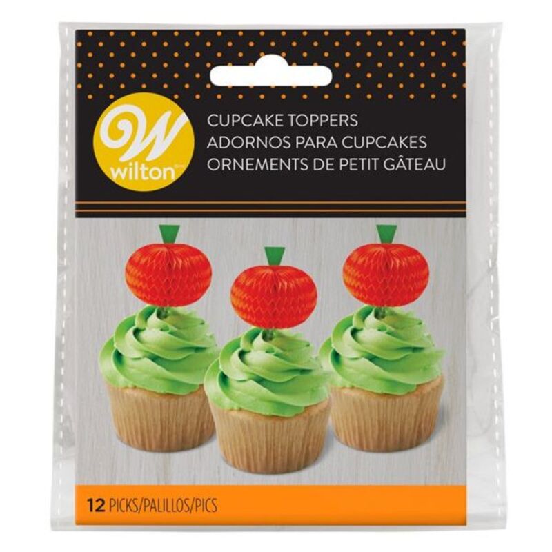 Cupcake Toppers citrouille Wilton (x12)