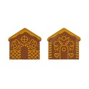 Embout de bûche chocolat au lait chalet 2 motifs (x42) Embout de bûche chocolat au lait chalet 2 motifs (x42)