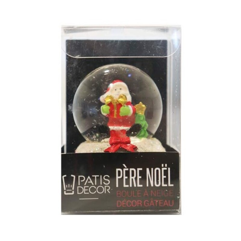 Figurine décor gâteau,Boule de sucre comestible du père noël