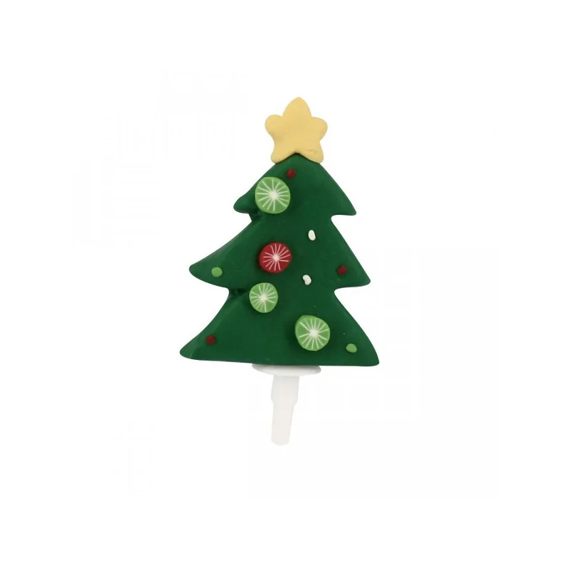 Sapin de Noël décoré sur pique Patisdécor