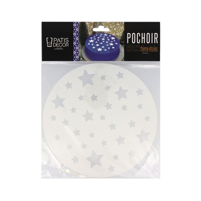 Pochoir étoiles Patisdécor