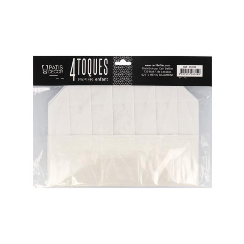 Toque de cuisinier papier Jettable