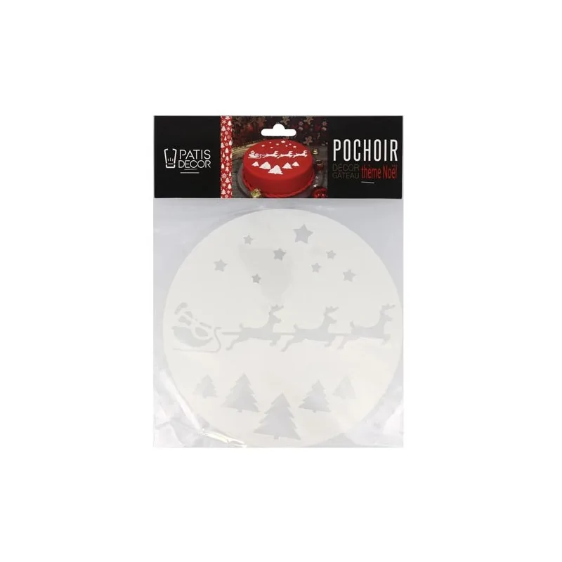 Pochoir thème Noël Patisdécor
