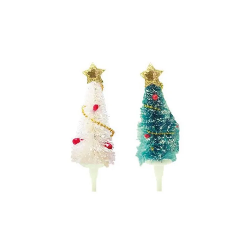 Décors sapin de Noël vert et blanc (x50)