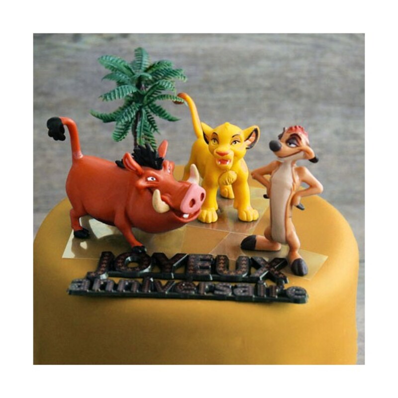 Kit Decor Gateau Anniversaire Le Roi Lion Cerf Dellier