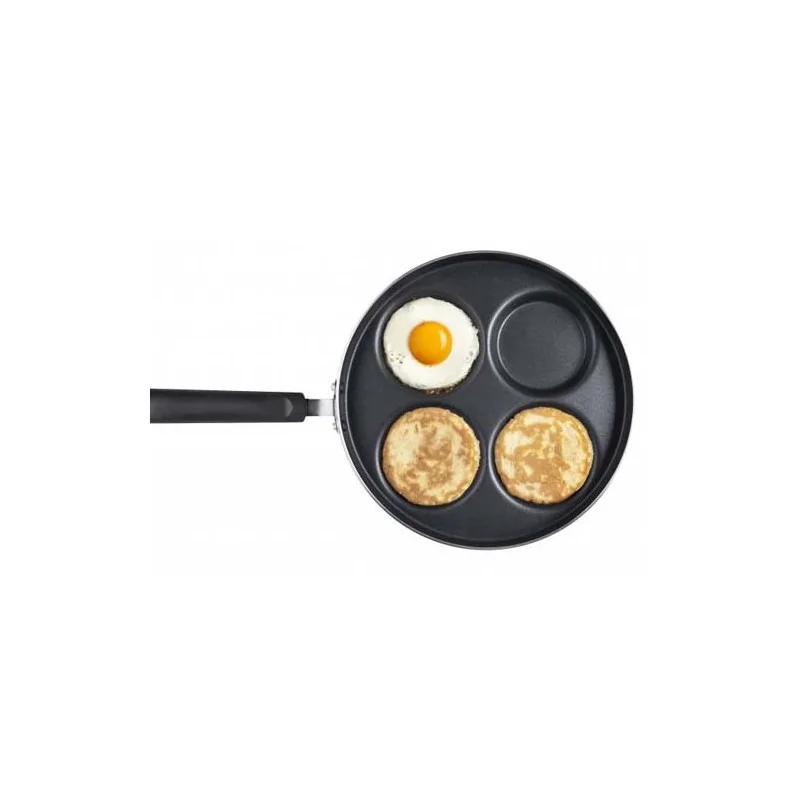 Poêle à 4 cavités crêpes et oeufs