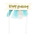 Cake topper banderole anniversaire Patisdécor