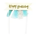 Cake topper banderole anniversaire Patisdécor