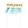 Cake topper banderole anniversaire Patisdécor