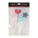 Cake toppers coeur et étoile (x2)