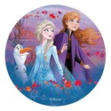 Disque azyme Elsa, Anna et Olaf 20 cm
