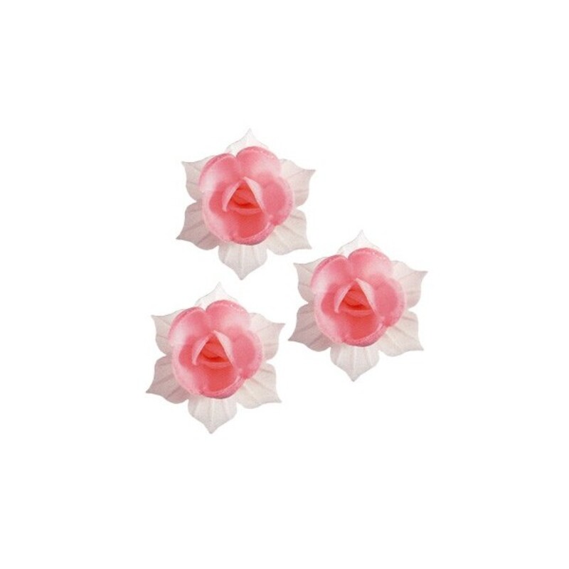 Fleur de Jonquille rose et blanche en azyme (x 5) - Florensuc | Cerf Dellier