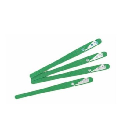 Lame de boulanger en inox avec manche en plastique vert