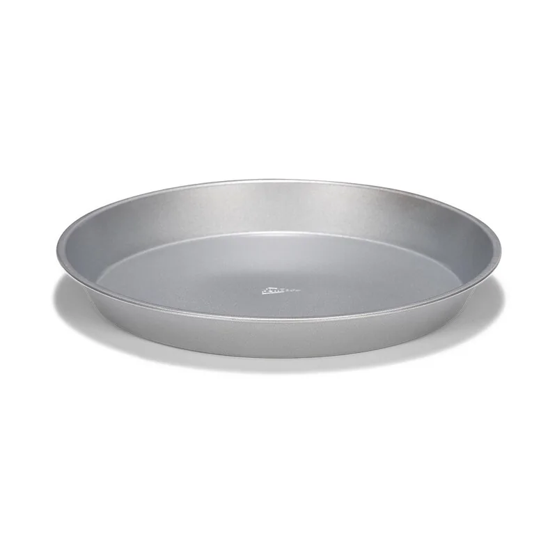 Moule à manqué rond avec bords évasés et fond fixe.