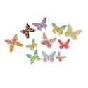 17 Papillons 3D comestibles en azyme assortis Patisdécor