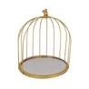 Présentoir cage à oiseaux doré Patisdécor 25 cm