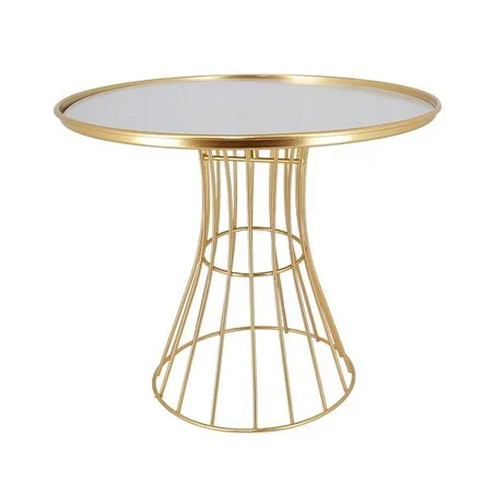 Présentoir gâteaux miroir doré Patisdécor 25 cm