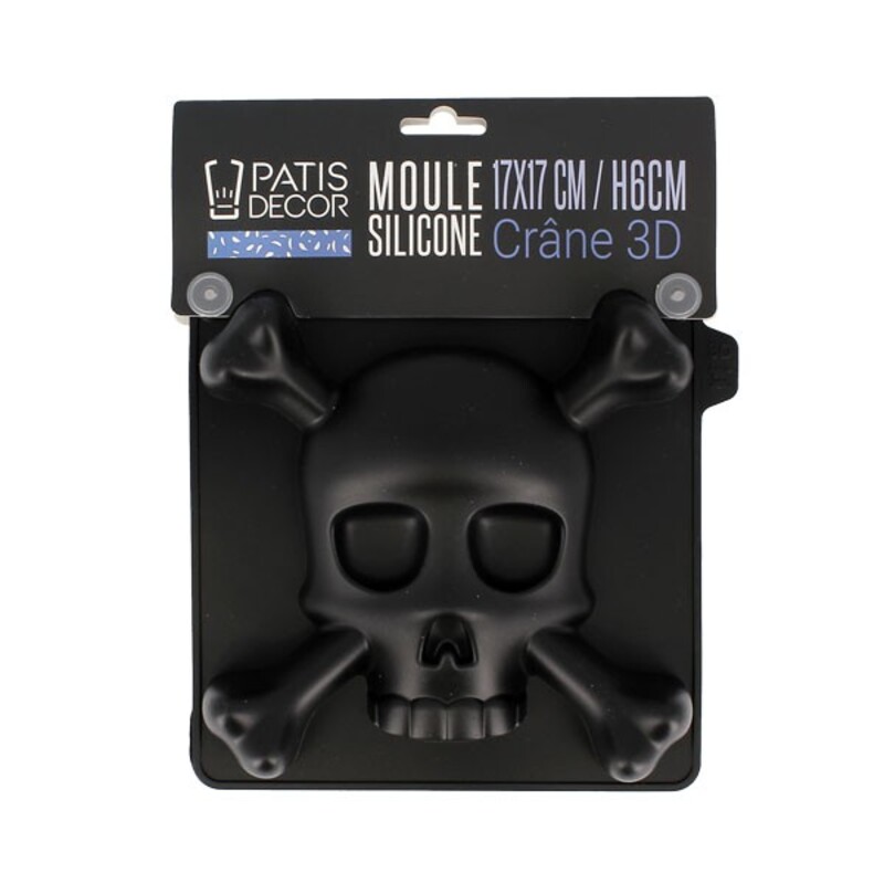 Moule silicone crâne 3D Patisdécor