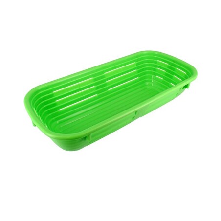 Banneton à fermentation plastique vert 12 x 27 cm