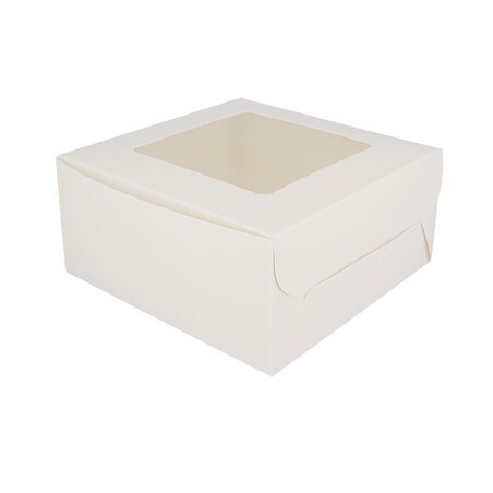 Boîte 4 cupcakes blanche 16 x 16 cm Patisdécor