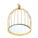 Présentoir cage à oiseaux doré Patisdécor 21 cm