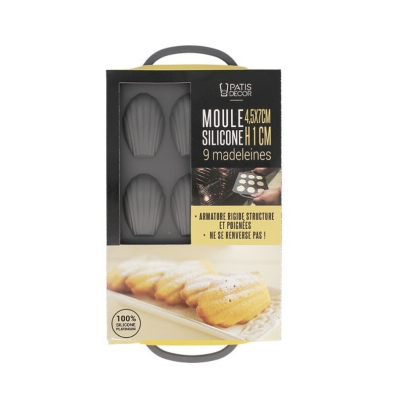 Moule silicone 9 madeleines Patisdécor