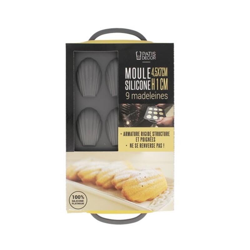 Moule à madeleine en silicone Silikomart - Les 9