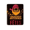 Rectangles chocolat noir Joyeuses Fêtes Père Noël (x72)