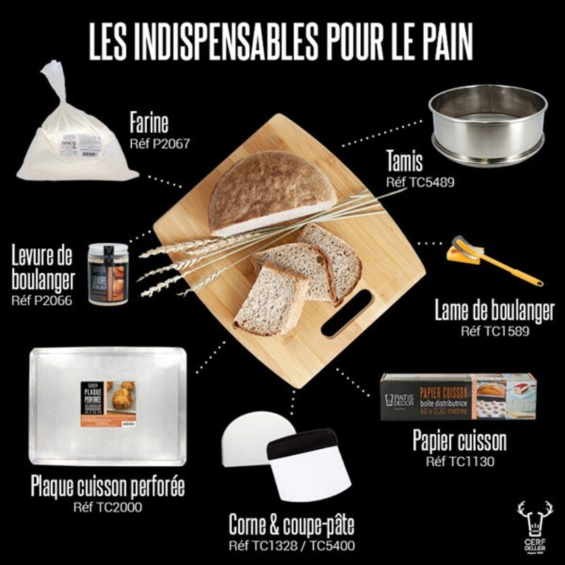 Levure de boulanger sèche instantanée Patisdécor Pro 300 g