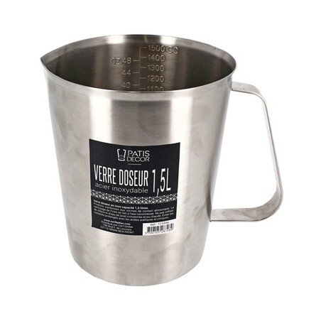 Verre doseur inox Patisdécor